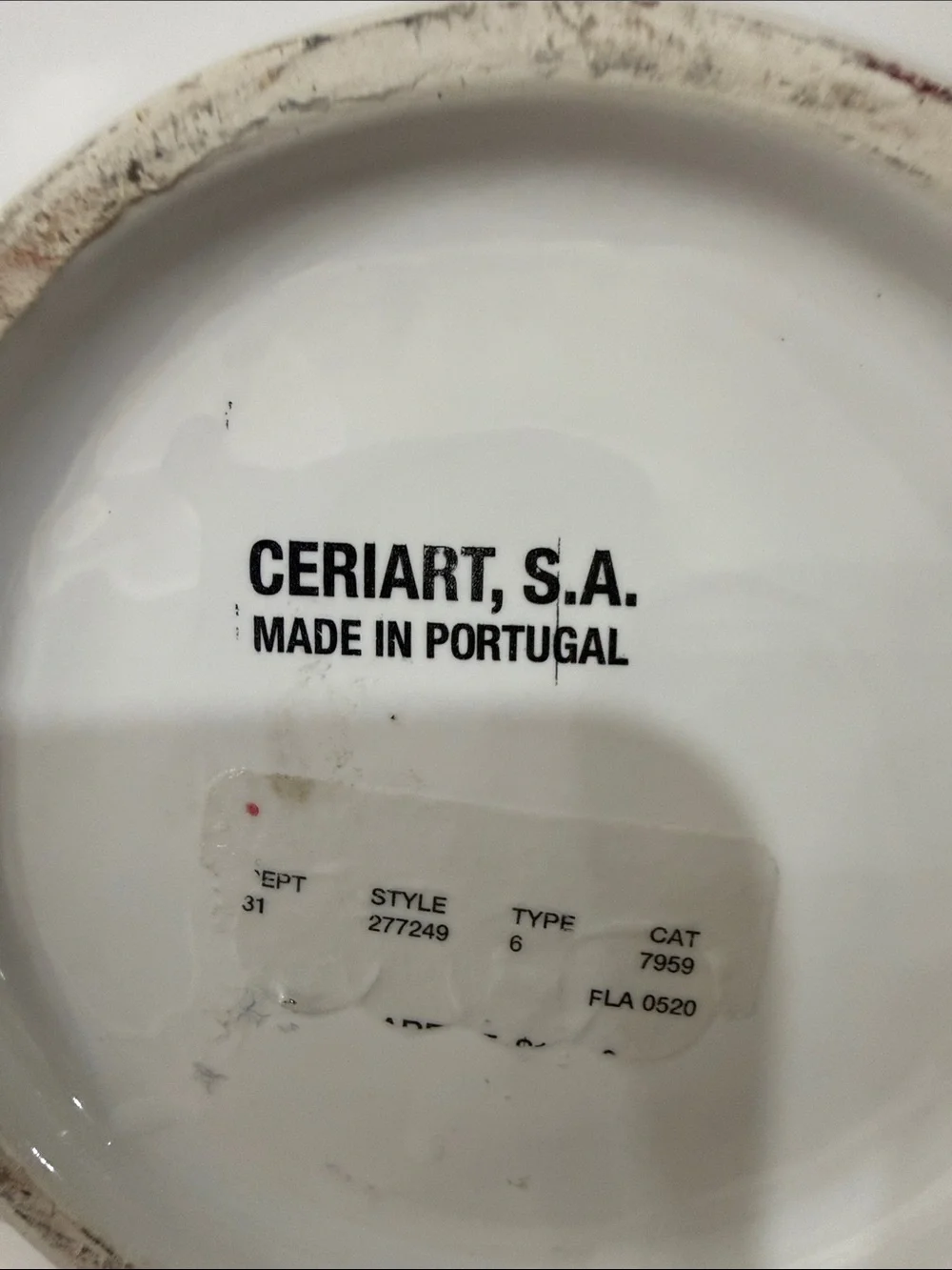 Ceriart Portugal Elegant White Ceramic Serving Bowl Beaded Edge 12 In X 12 In